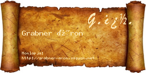 Grabner Áron névjegykártya